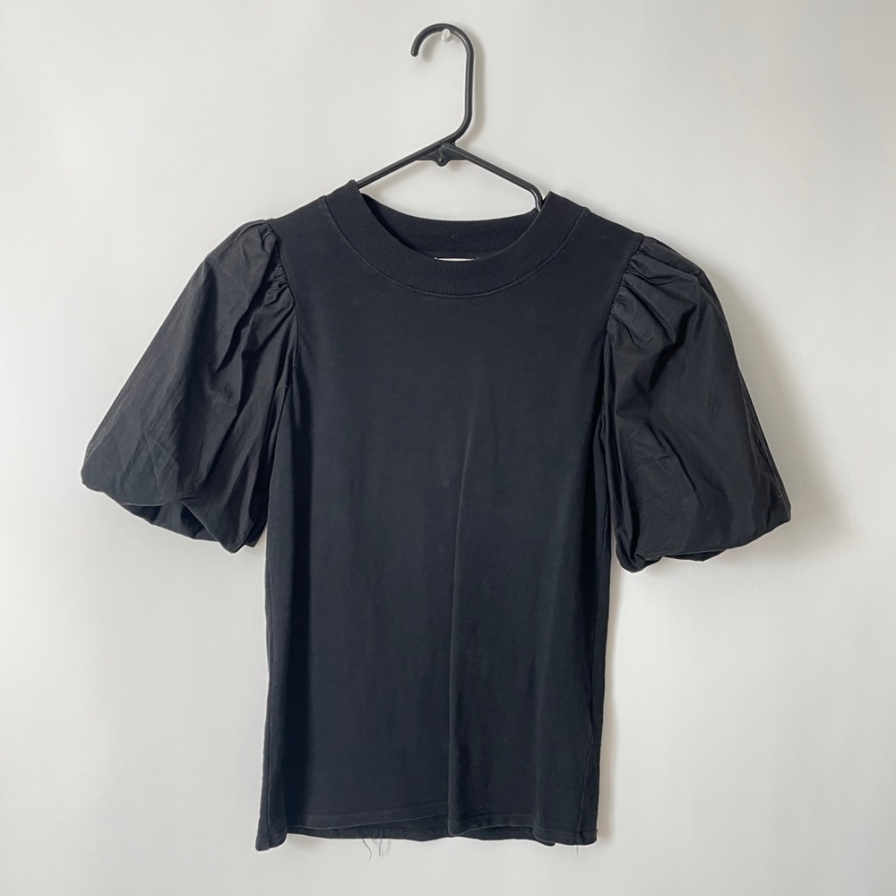 Nation LTD Black Puffy Sleeve Shirt
